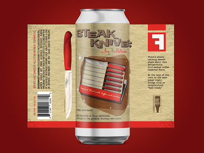 Fullsteam Steak Knives Can Design beer beer art beer branding branding can can design design packaging