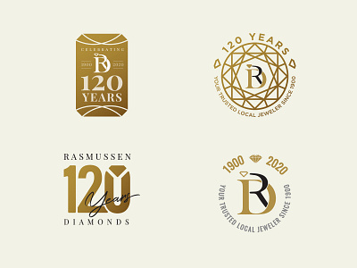 Anniversary Concepts anniversary branding celebration diamonds gold icon logo