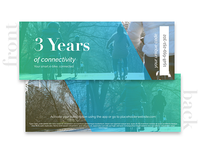Voucher for connectivity credit design giftcard print voucher
