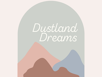 Dustland Dreams - Concept logo branding design identity design illustration logo minimal organic typography