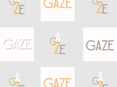 GAZE - Typographic logo design concept for a lifestyle magazine. branding design identity design illustration lifestyle logo minimal modern logo organic typography web