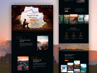 WildVers Travel Guide adventure design guide travel traveling ui ux web web design website