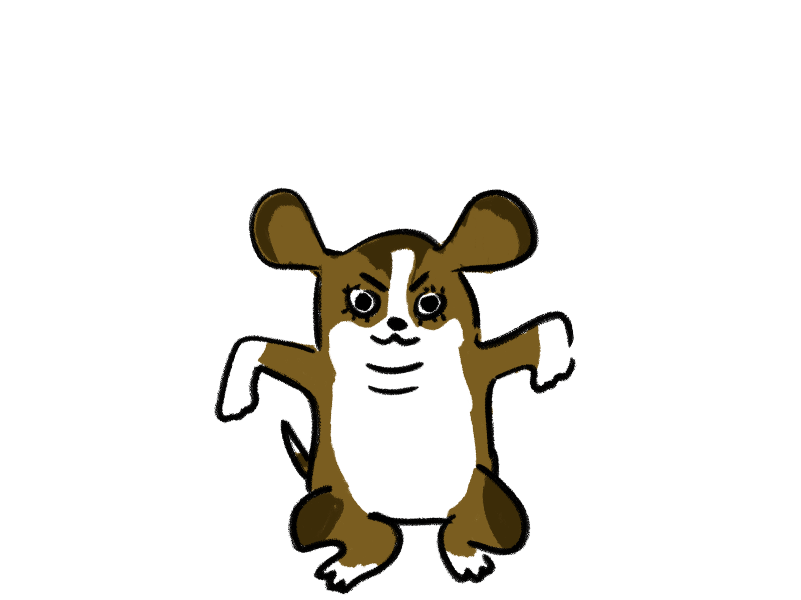 Shouting Beagle GIF gif hand animation illustration looping animation