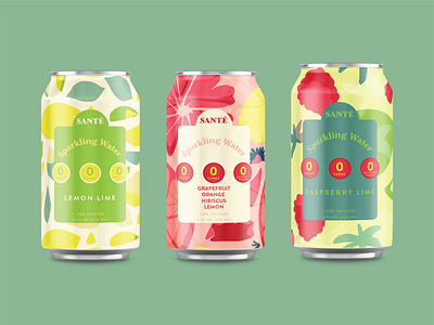 CBD infused Sparkling water branding branding design can design can mockup can pattern food industry label design label packaging merch design package package design packagedesign pattern sparkling water tropical pattern vector