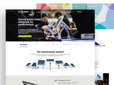 Bouncepad button design ui ux web website