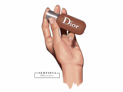 Dior cosmetic dior illustraion sketch