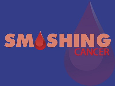 Smashing Cancer Logo branding design illustration logo vector