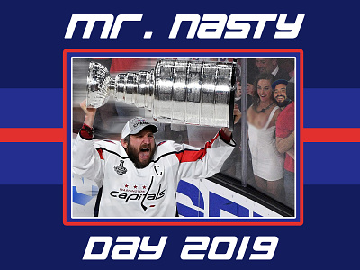 Mr. Nasty Day Bachelor Party Theme design hockey illustration photo vector