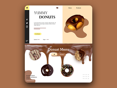 Donut Website design concept