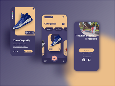 shoe design app adobexd branding front end development icon logo minimal uidesign uxdesign vector webdesign
