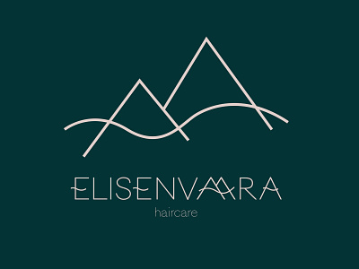 Elisenvaara haircare logo design branding design flat illustration logo minimal