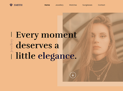 Jewelry Store Landing Page ui