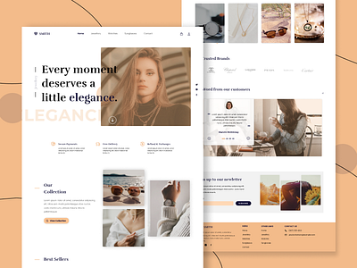 Fashion brand ecommerce branding design ui