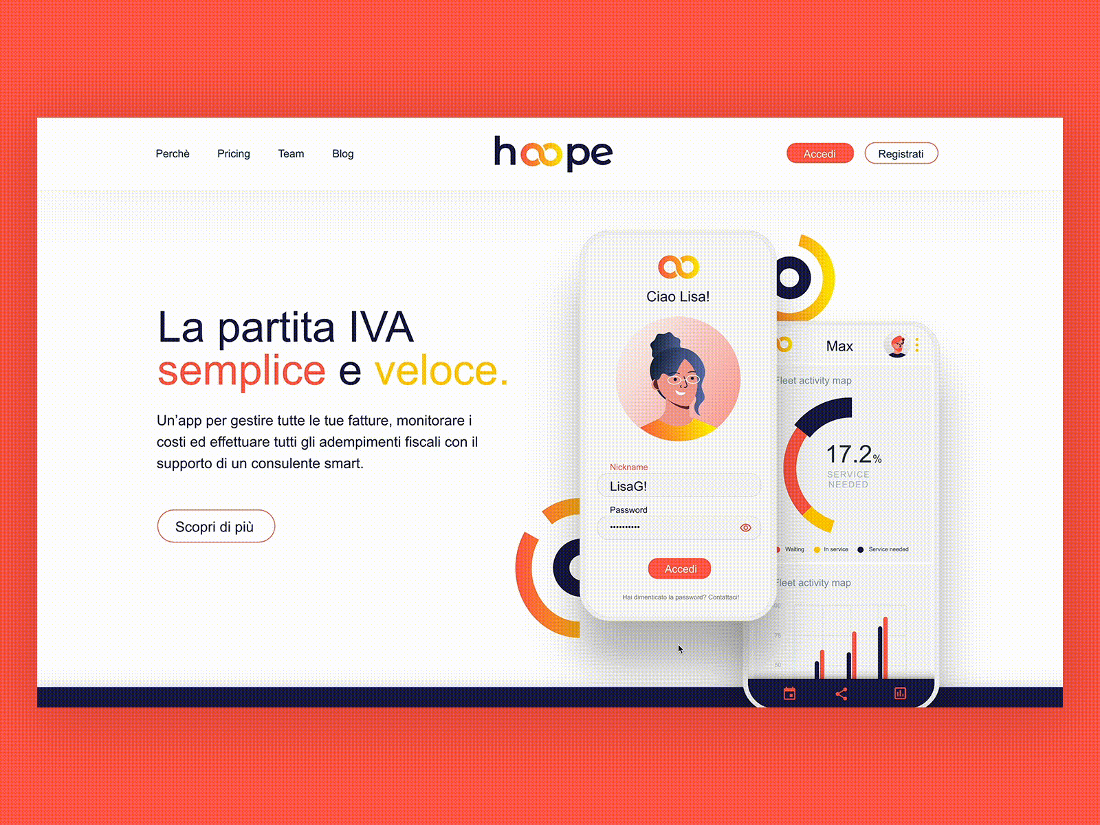 Hoope - web design brand dailyui design digital logo ui ux