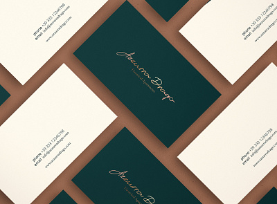 Business Card and logo design of AD. businesscard identity logo