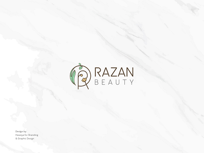 Razan Beauty Center beauty beauty logo brand branding creative identity illustrator inspiration logo logo design razan simple