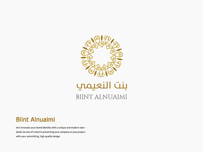 Biint Alnuaimi logo agency company creative group logo perfume simple