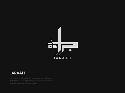 Jaraah for construction company construction creative inspiration logo simple trade