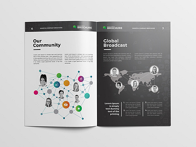 Brochure Design annual brochure company cover creative design report unique