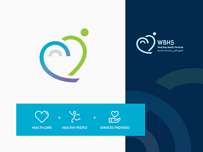 West Bay Health Services logo brand branding design health identity illustration illustrator logo