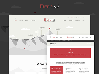 BERGx2 branding design web design website design