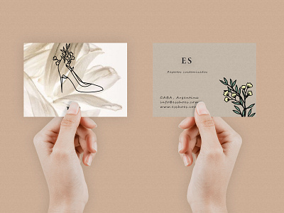 e.s card branding design graphic design illustration logo minimal vector