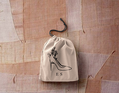 e.s bag branding design graphic design illustration minimal vector