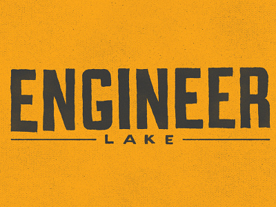 Engineer Lake ak hand written lake lettering road sign type wildlife