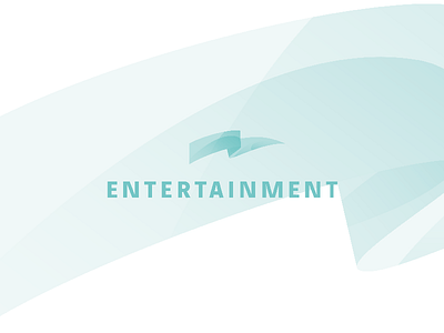 Entertainment flag fun gradient green logo