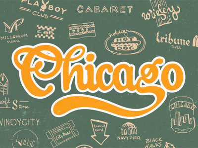 Chicago chicago lettering type typography