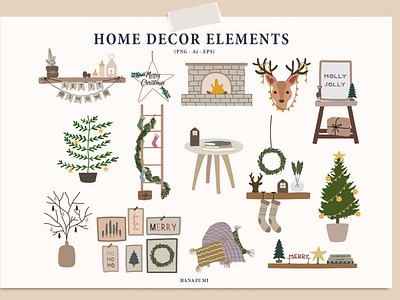 Christmas Winter Decoration Elements