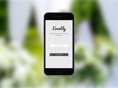 Evently: An app for your event photos event qr scan scanner ui wedding wip
