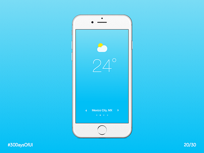 Weather 30daysof 30daysofui app sketch ui weather