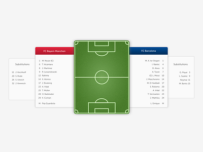 Football Lineup - Sidebar