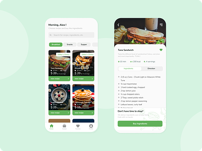 The Recipe and Shopping App mobile app recipe app shopping app