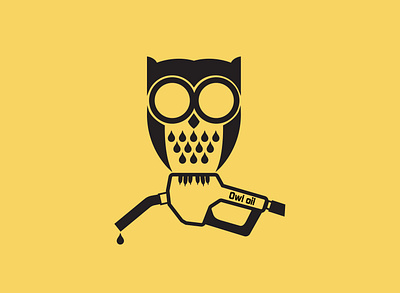 owl and oil logo branding design icon illustration logo logo design minimal minimalist logo unique logo vector