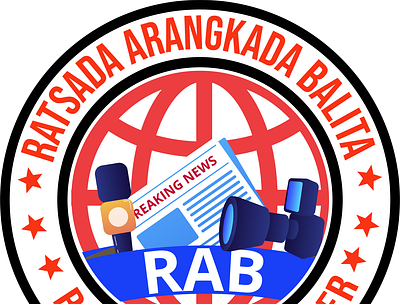 Rab logo 2021 broadcasting illustrator logo news photoshop ps