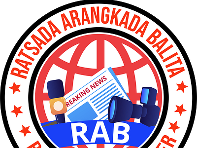 Rab logo 2021 broadcasting illustrator logo news photoshop ps