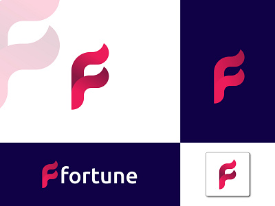 Creative F letter logo