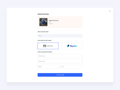 Daily UI #002 - Credit Card Checkout 002 cha credit card checkout dail product design ui ux