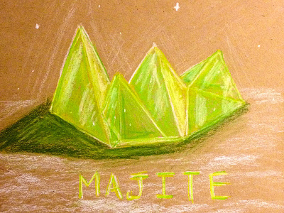 Majite colored pencil hand drawn illustration prismacolor sci fi sketching