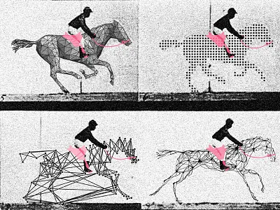 Motion Breakdown ai horse machine learning metaphor motion muybridge poster technology