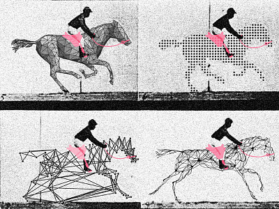 Motion Breakdown ai horse machine learning metaphor motion muybridge poster technology