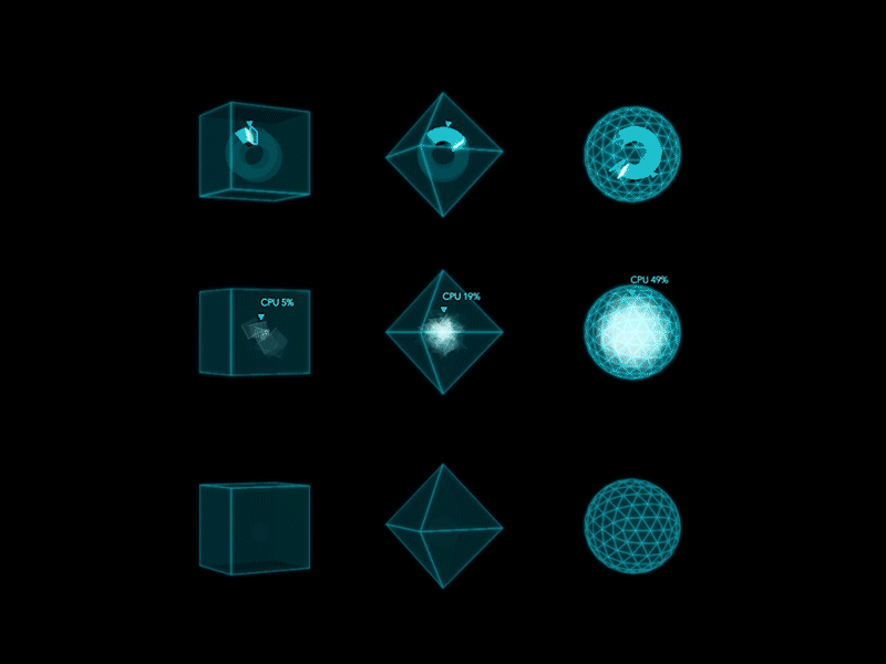 VR (3D) Data Visualization 3d categorical computing continous core cpu cube data diamond geometry particle sphere statistics variable visualization vr wireframe