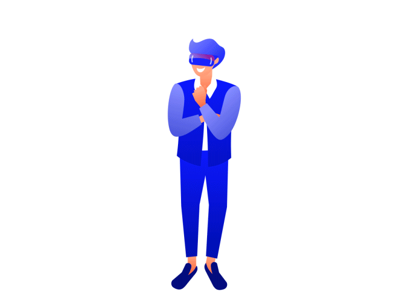 Virtual Reality in Data Visualization aep analytics animation 2d animation design augmented reality business data visualization flat gif animation illustration json loop animation lottie lottie animation lottiefiles motion design motion graphics svg animation vector illustration virtual reality