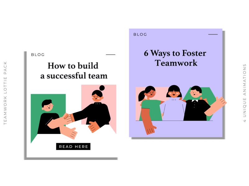 Teamwork Lottie Pack 1 2d animation animation design character animation flat animation friends friendship greetings group hand shake landing page lottie animation lottiefiles motion design motion graphics onboarding animation people svg animation teamwork ui workplace