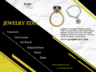 Banner for jewelry editing