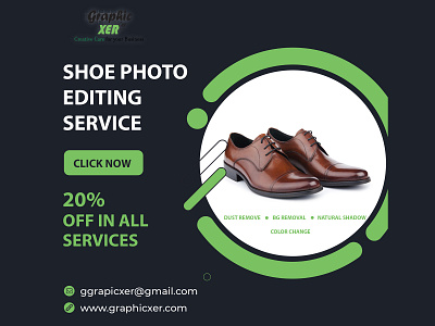 Shoe editing service background remove design image editing