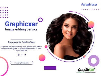 Banner for graphicxer graphic design