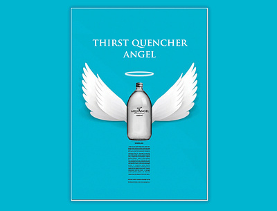 Light box poster of a mineral water design graphic design illustration